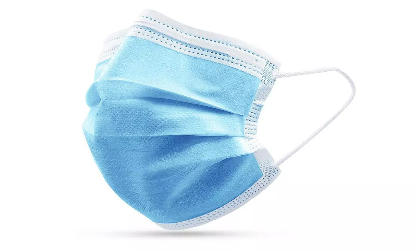 50-Pack Non-Medical 3-Ply Disposable Masks - Second Medium