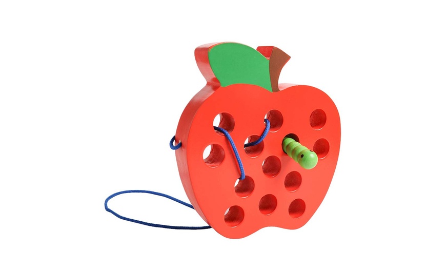 lacing apple toy