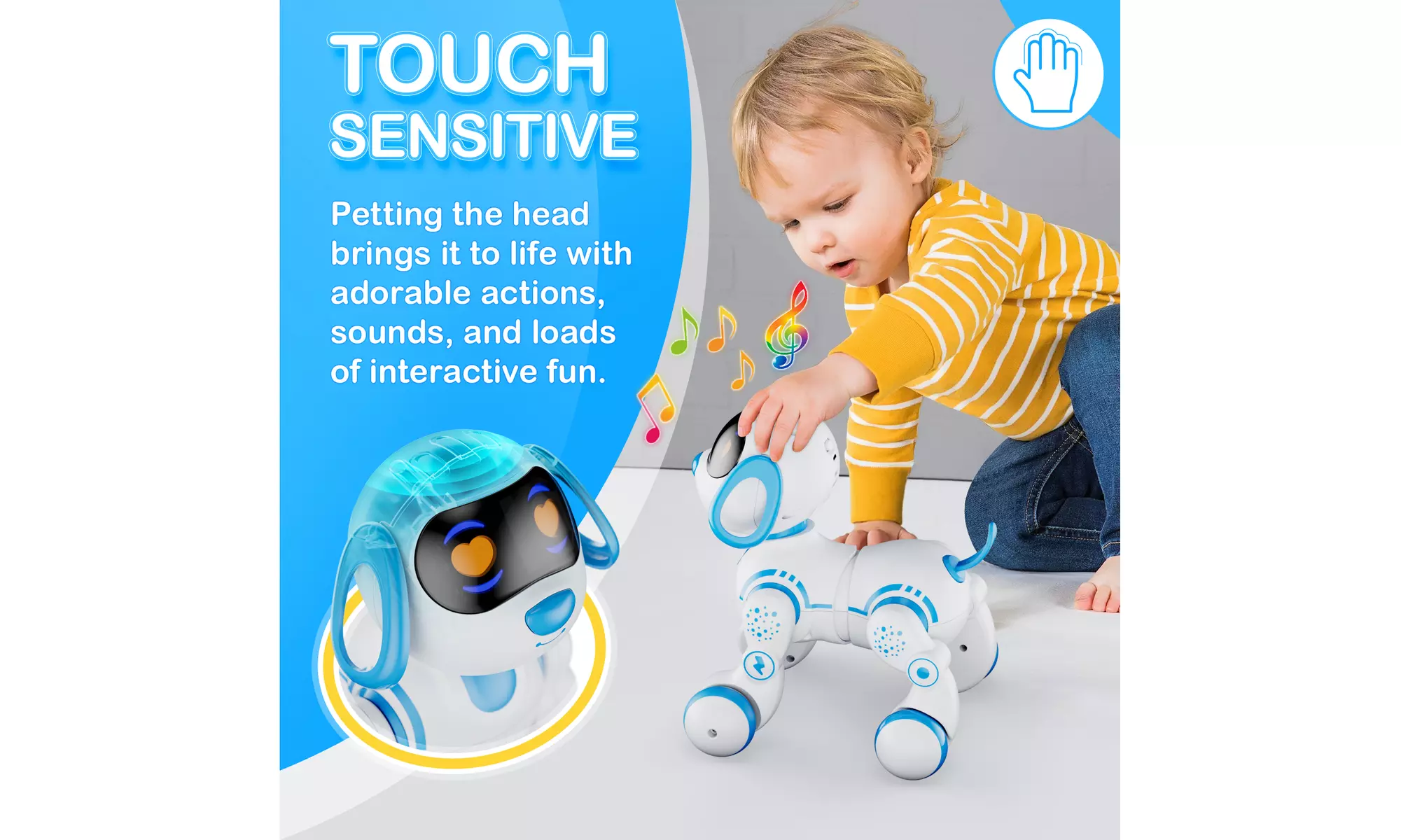 Contixo R3 Robot Dog, Walking Pet Robot Toy, App Controlled Robots for Kids