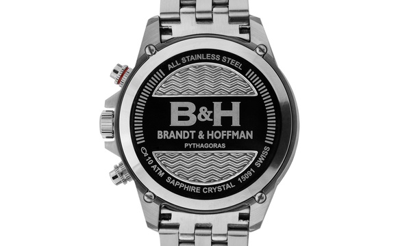 Brandt & hoffman pythagoras 2024 men's swiss chronograph watch