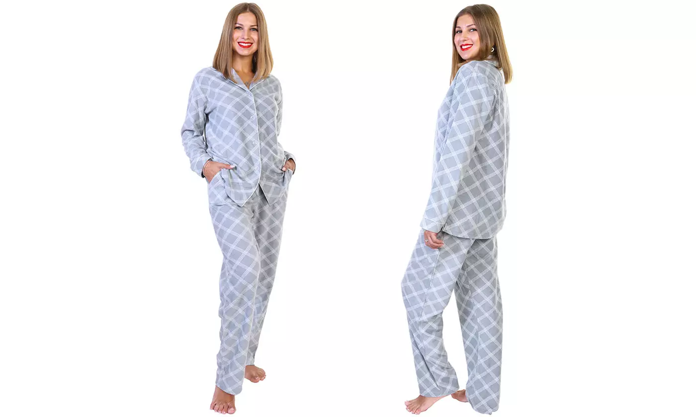 Angelina Cozy Fleece Pajama Set (Also in Plus Sizes)