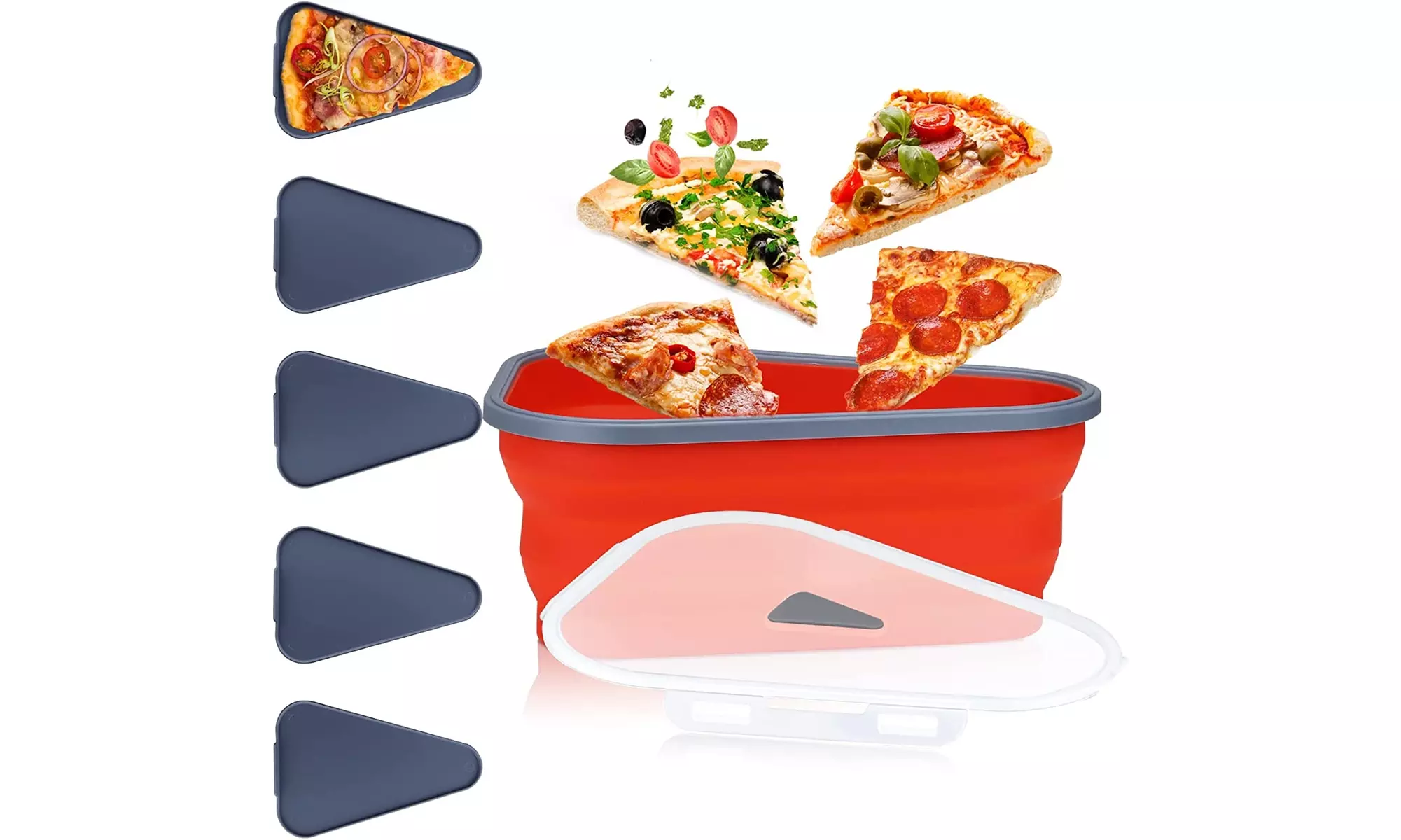 Pizza Storage Container Expandable,Adjustable Pizza - Primary Image