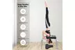 Yoga Headstand Bench Iron Legs w/ PVC Pads for Family Gym Relieve Fatigue - Second Medium