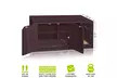 Way Basics Eco Tool-Free Assembly Modern Cat Litter Box Furniture, Espresso - Second Medium