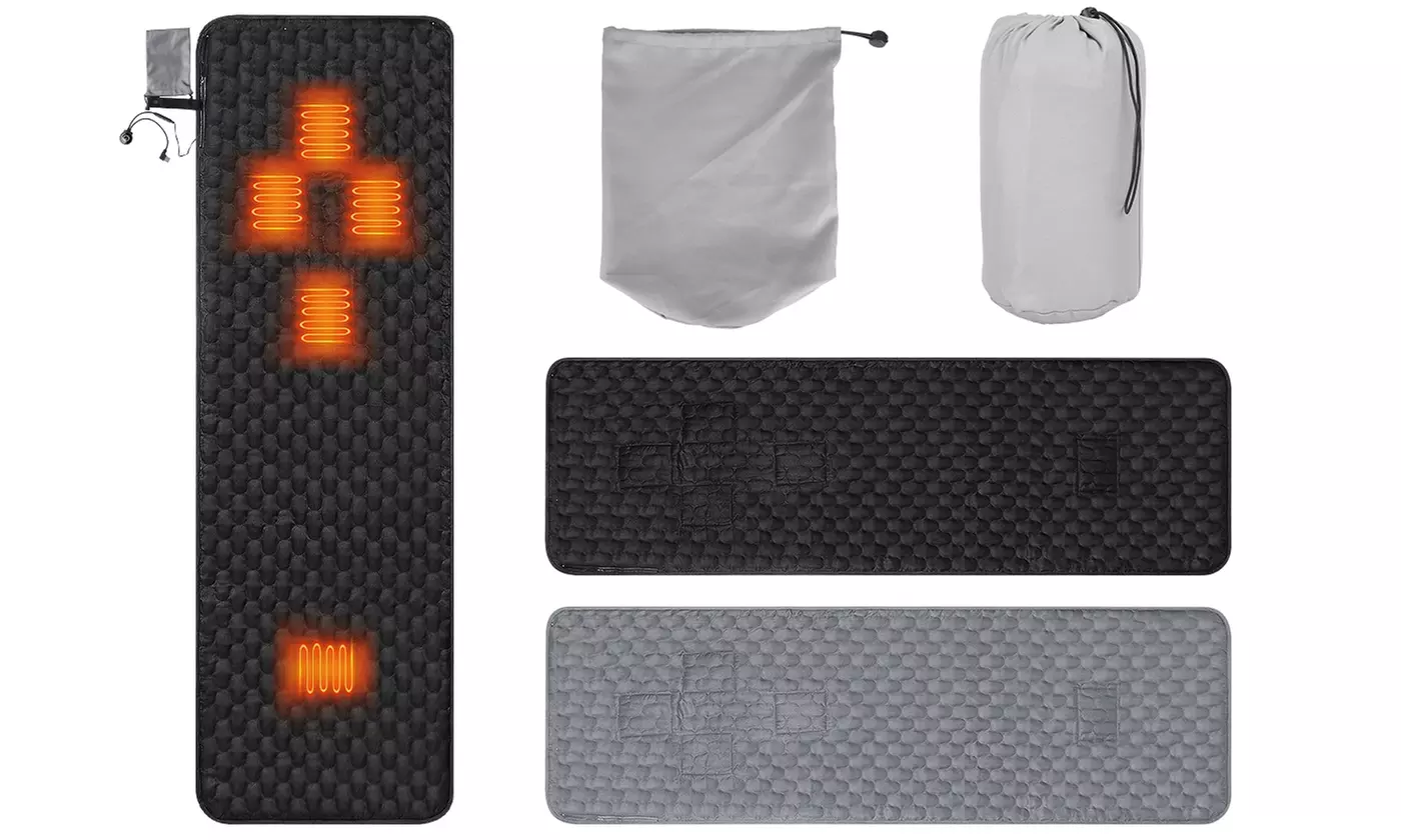 LakeForest Electric Heated Sleeping Bag Liner USB Powered Heating Mattress Pad