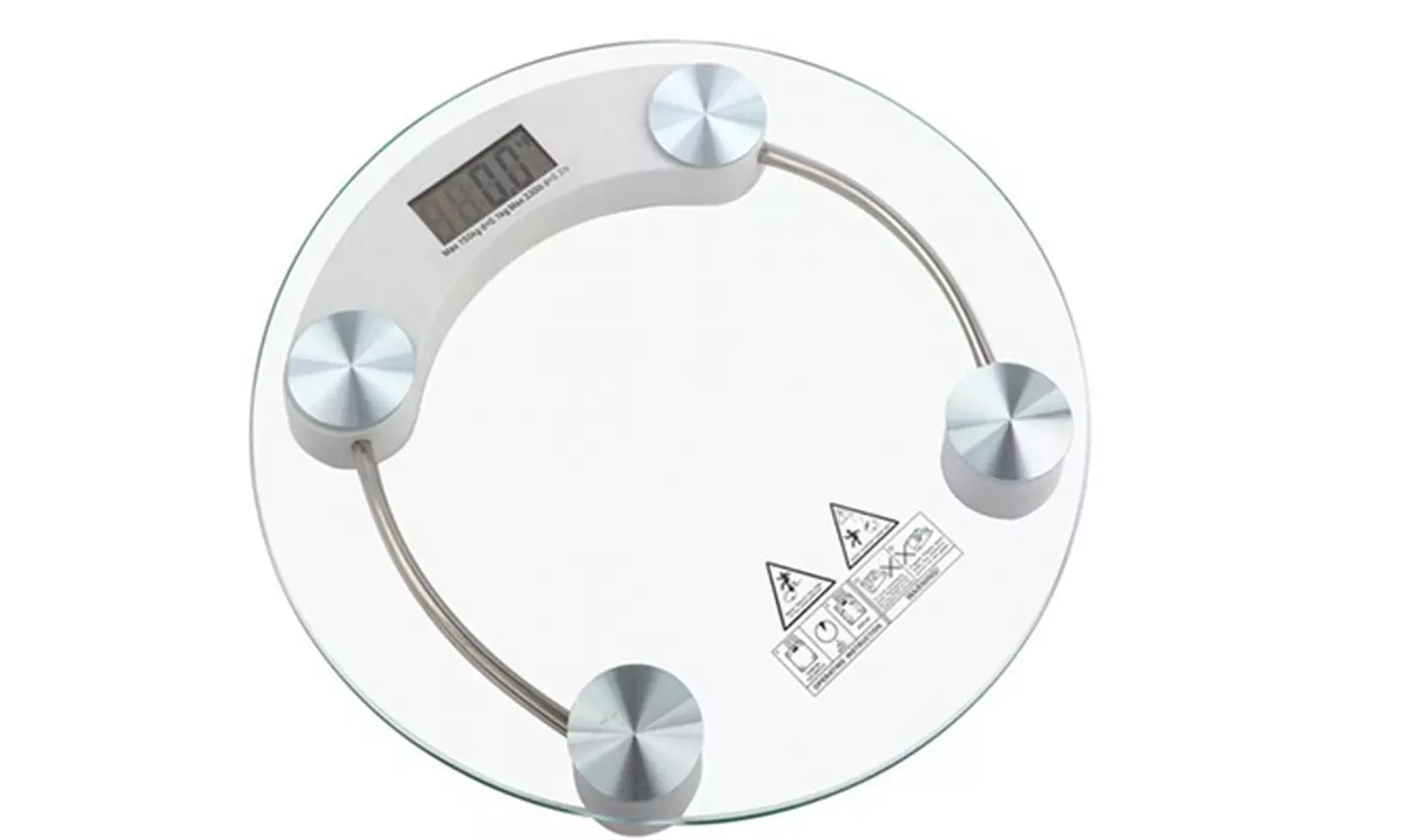 Round Digital  Body Weight Home Bathroom Scale Easy To Use - Primary Image