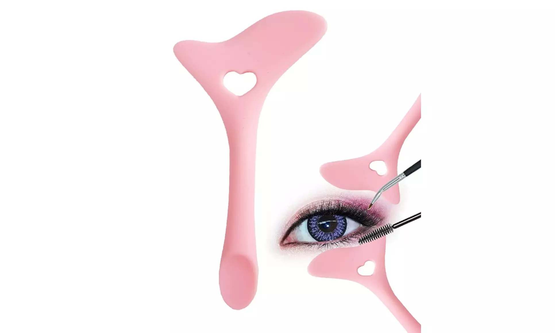 Eyeliner Stencil Silicone Winged Tip Eyeliner Aid Eyebrow Pencil Stencil Tool 