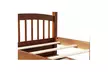 Twin over Twin Wood Bunk Bed with Trundle and Drawers, Walnut - Second Medium