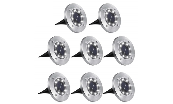 Up To 36 Off On Aogist Solar Ground Lights 8 Groupon Goods