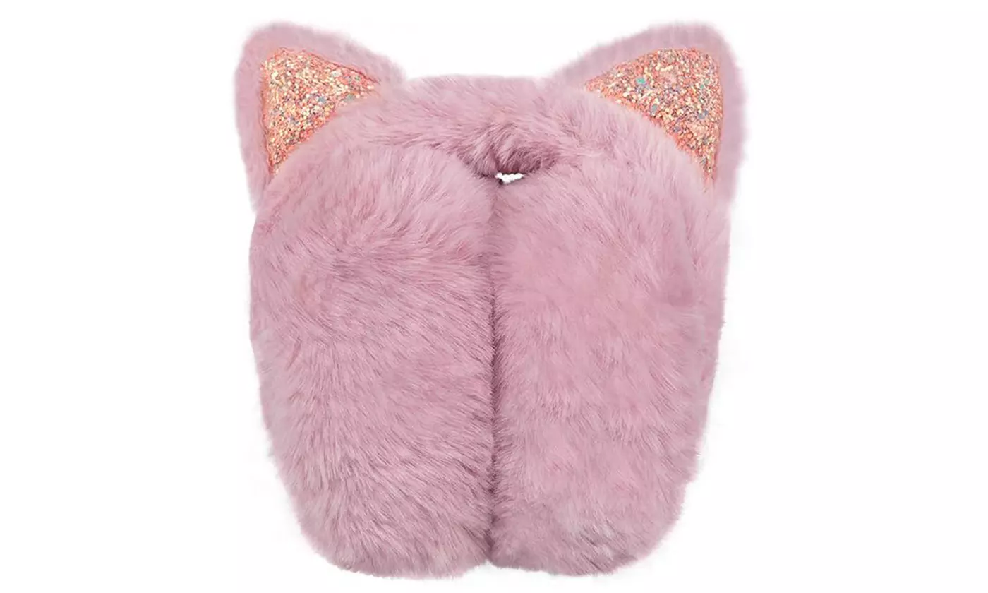 Fuzzy Cat Ear Winter Earmuffs - Multiple Options