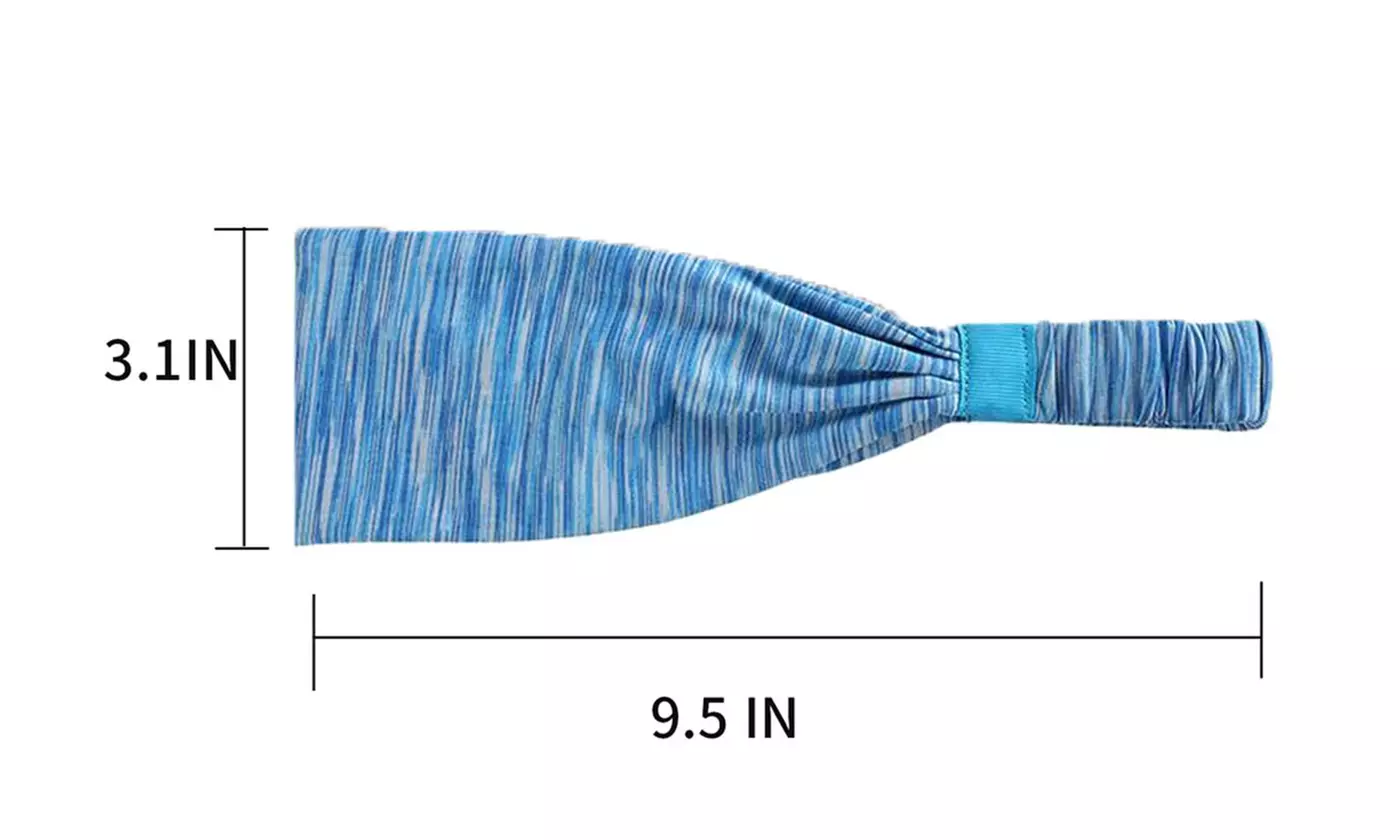 Unisex Yoga Sport Athletic Headband for Running Sports Elastic Wicking Sweatband