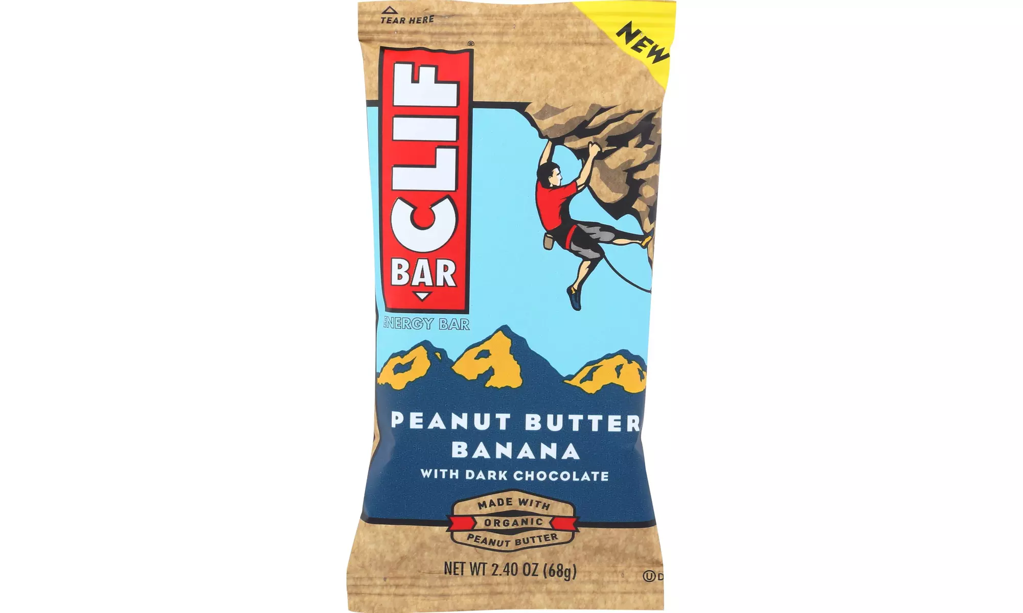CLIF ENERGY BAR, PEANUT BUTTER BANANA DARK CHOCOLATE ( 12 - 2.4 OZ ) - Primary Image
