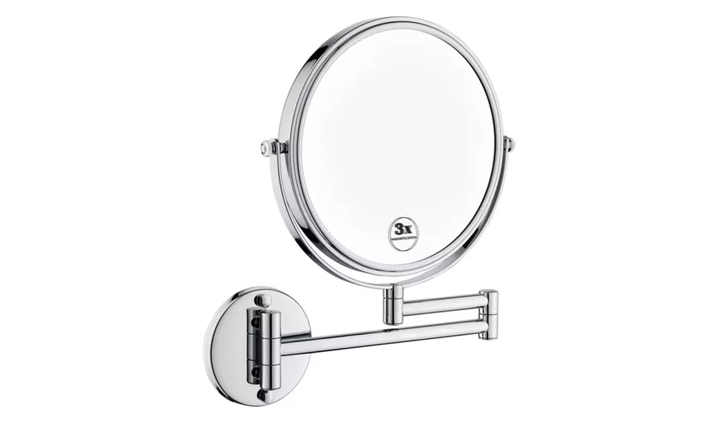 LED Wall Mount Two-Sided Magnifying Makeup Vanity Mirror
