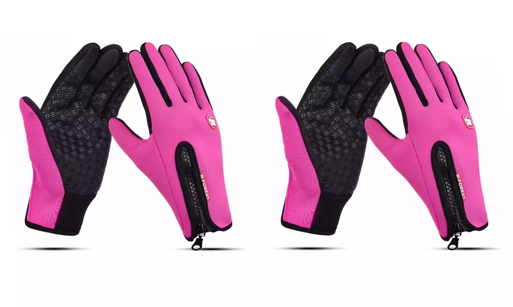 2 Pair Winter Touch Screen Warm Gloves Thermal Windproof and Waterproof Gloves