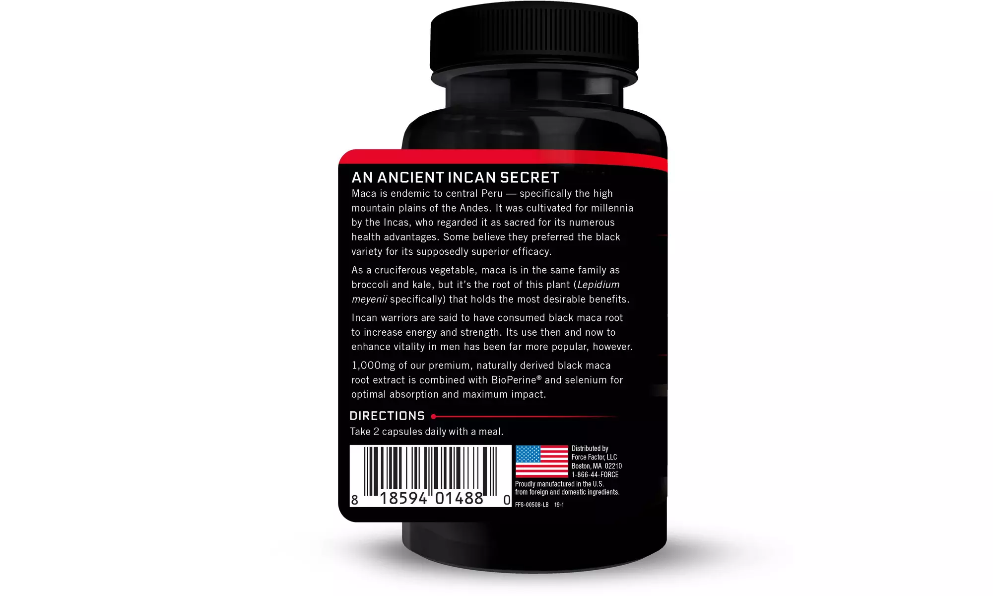 Force Factor Black Maca 1000 mg 
