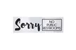 Juvale 4 Pack No Public Restroom Signs Decal Stickers for door, Aluminum - Second Medium