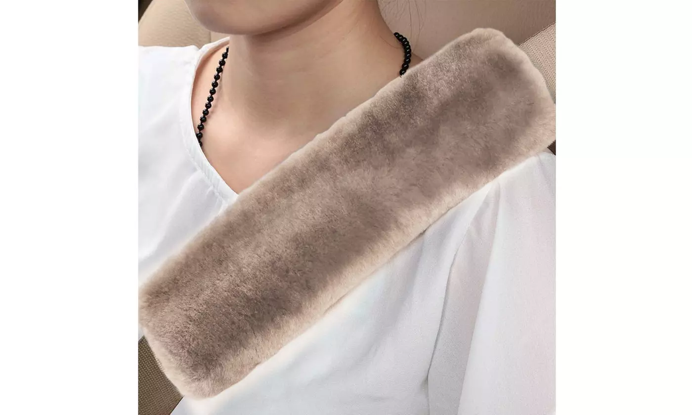 Car Seat Straps Shoulder Pads Super Soft Plush Seat Belt Covers