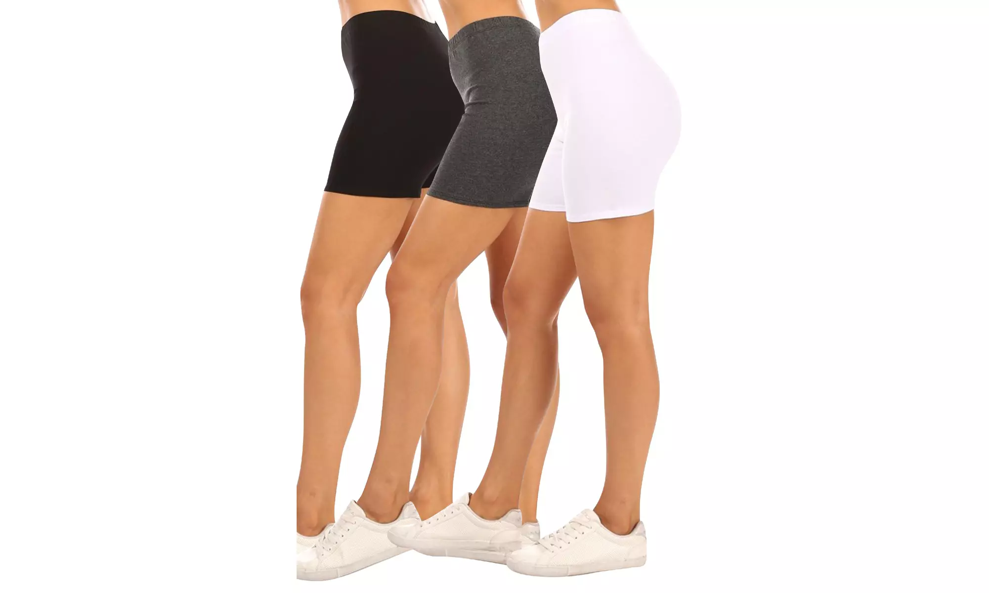 Women's Casual Stretch Cotton Solid Short Pants