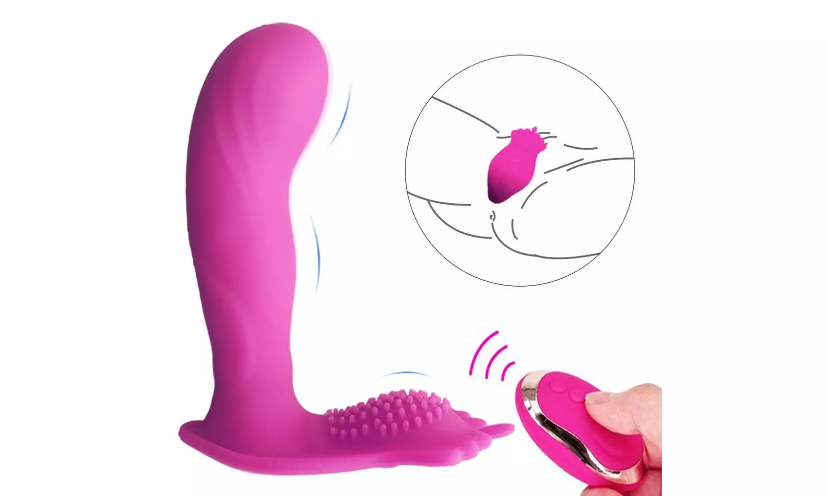 Discreet Wearable  Vibrator and G-Spot Stimulator Remote Control - Primary Image