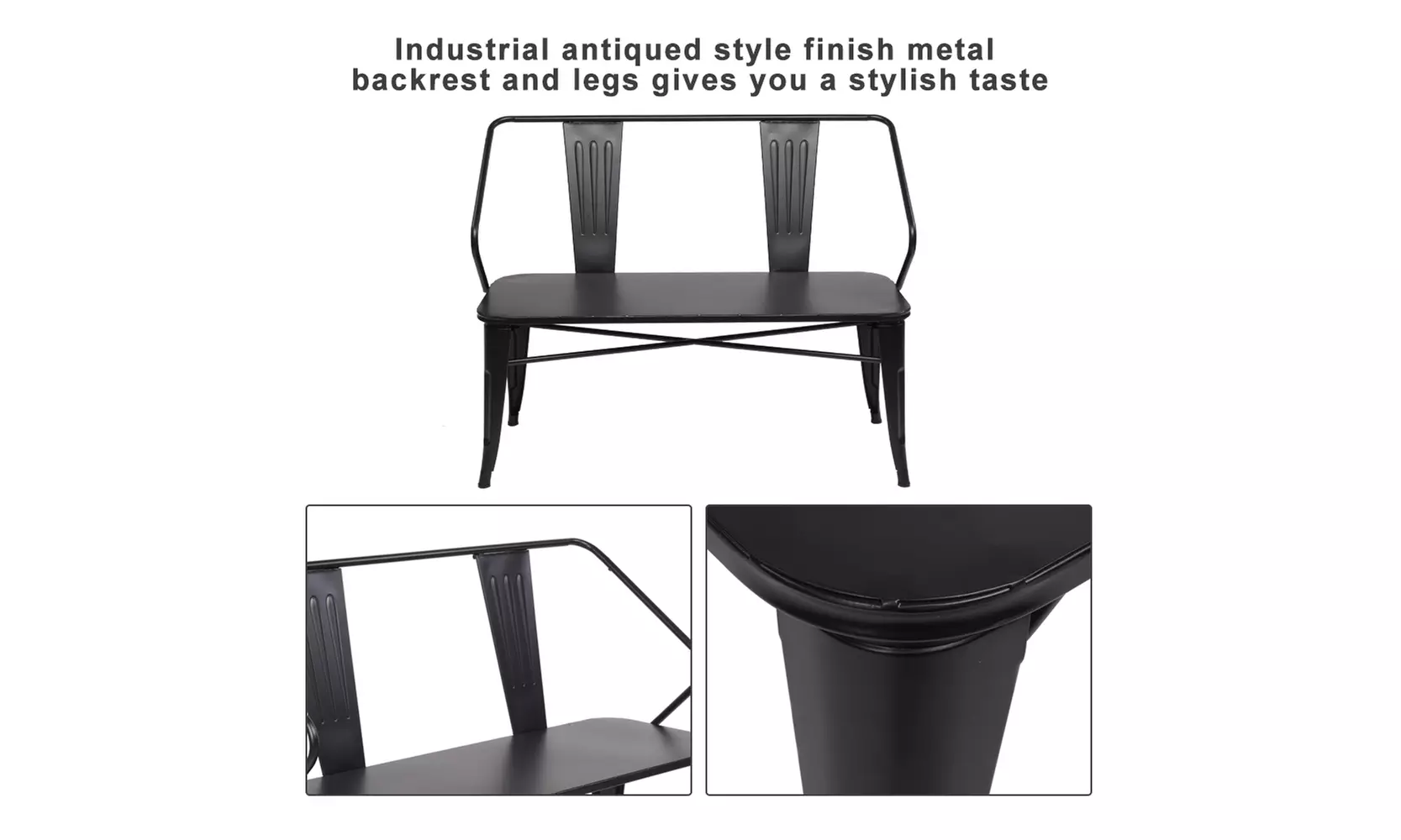 Outdoor Chair Pure Iron Industrial Wind Bench