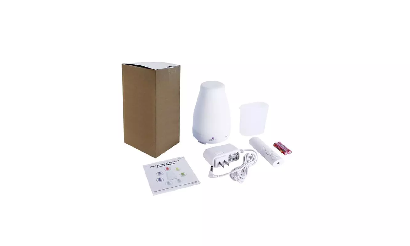 LED Light Changing 200ML RGB Aroma Oil Diffuser with Remote Control - Primary Image