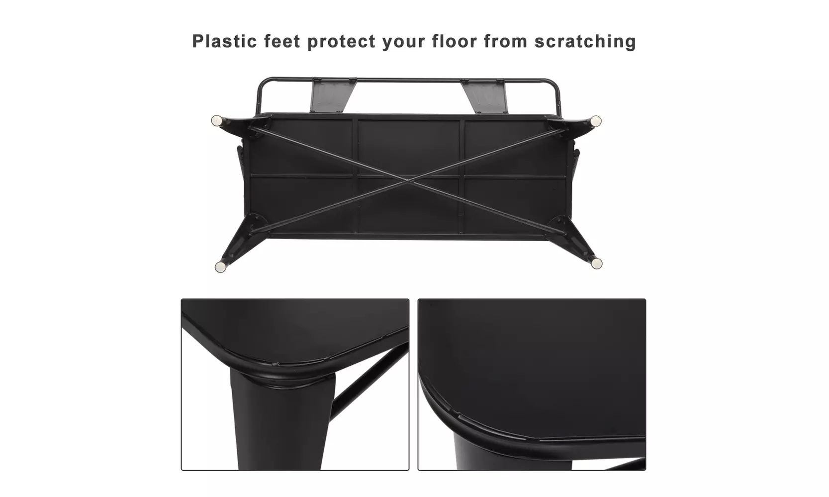 Outdoor Chair Pure Iron Industrial Wind Bench