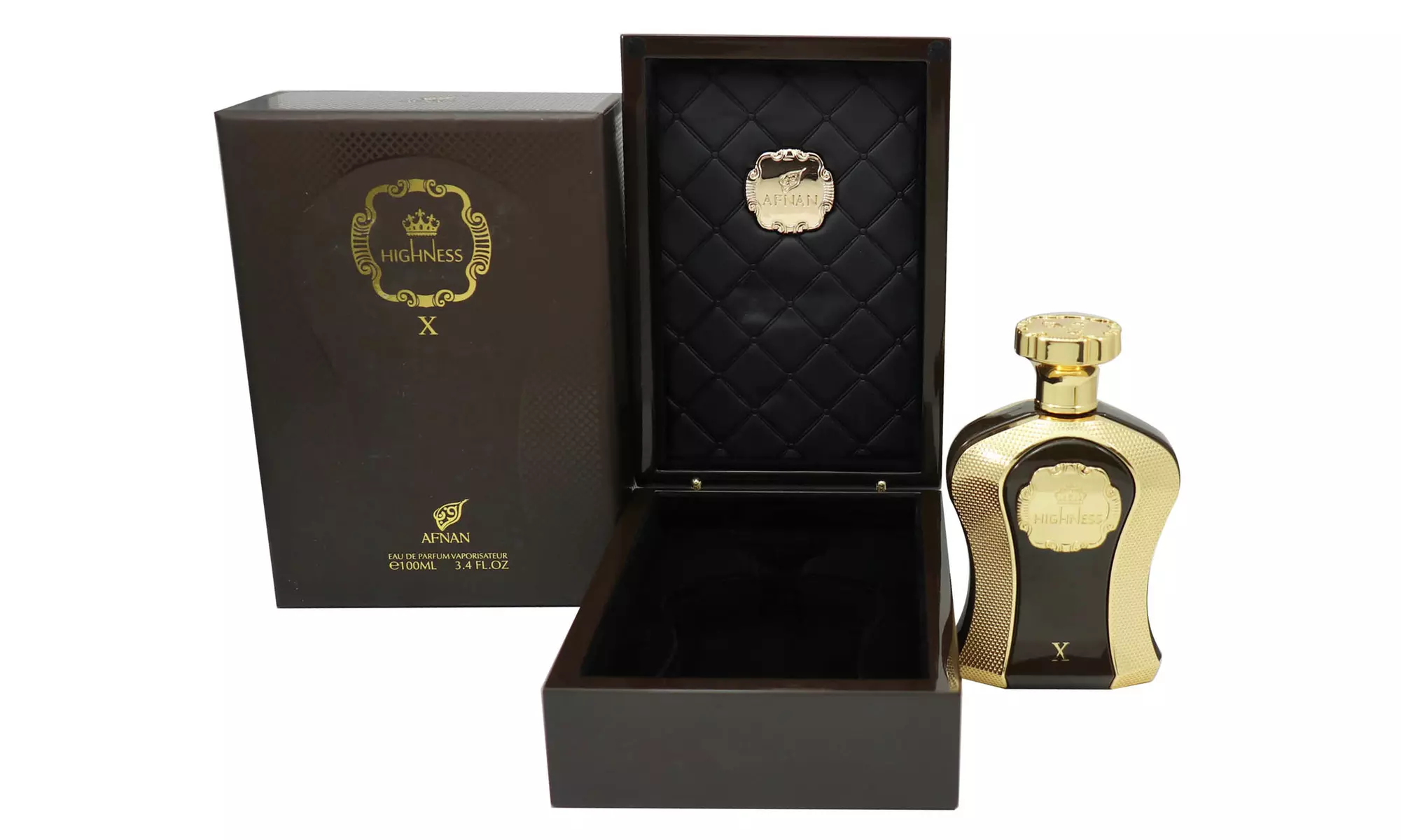 Afnan Highness X (Brown) By Afnan 3.4oz/100ml Edp Spray For Men New In Box - Primary Image