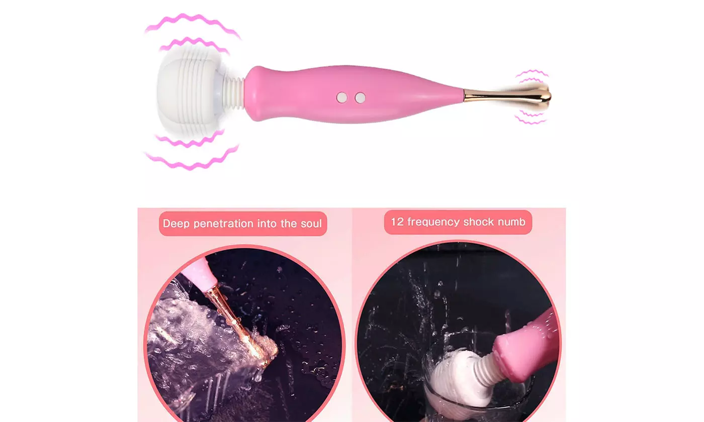 12 Modes Vibrator G Spot Dildo Massager Rechargeable Orgasm Sex Toy 