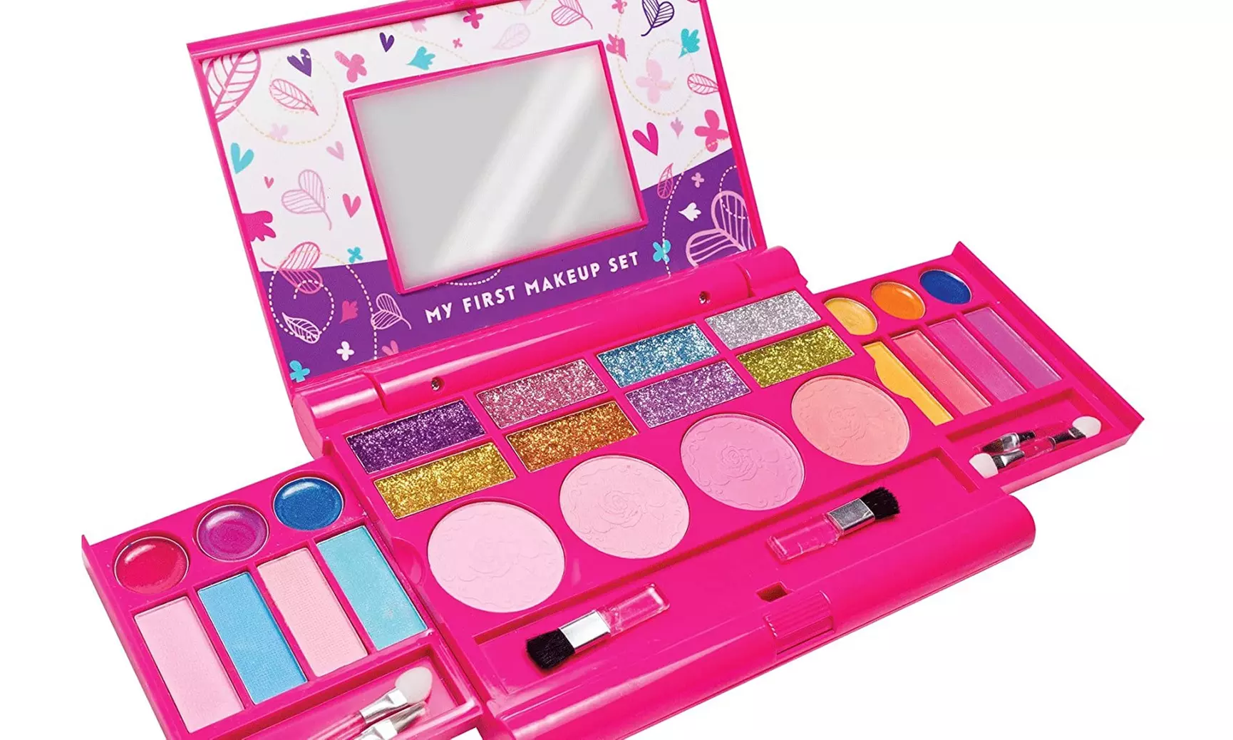 Girls Makeup Kit, Fold Out Makeup Palette with Mirror - Second Medium
