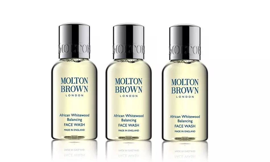 3 Pack! Molton Brown For Men Balancing Face wash 3 x 30ml  - Primary Image