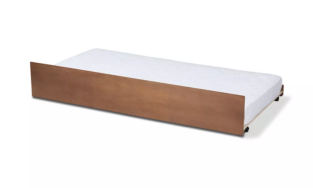 Toveli Ash Wanut Finished Cane Rattan Daybed and Trundle - Primary Image