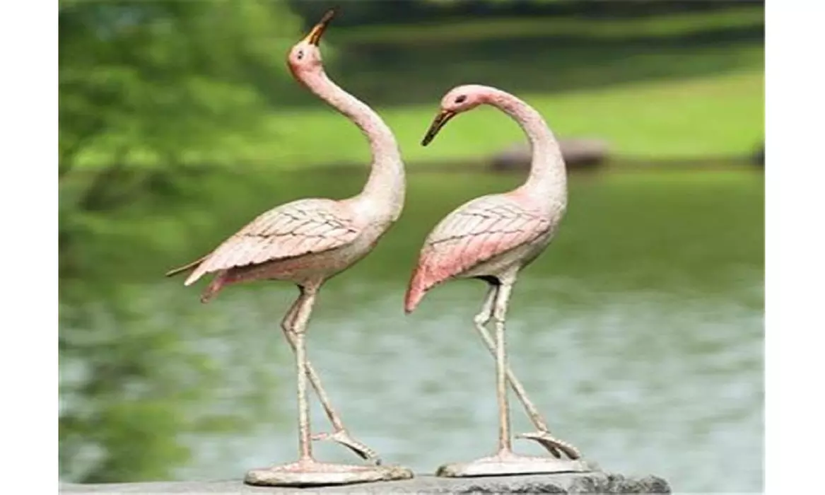 SPI Home  San Pacific Intl 50900 Flamboyant Crane Garden Pair - Primary Image