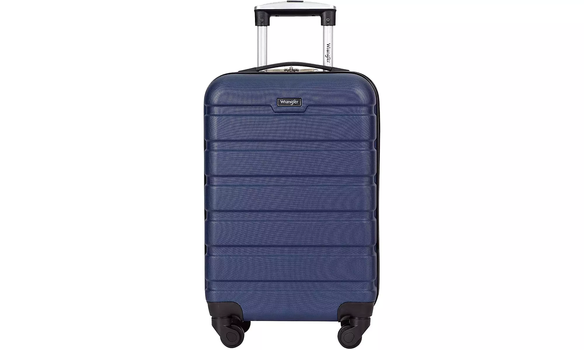  Wrangler Hardside Carry-On Spinner Luggage, Navy Blue, 20-Inch  - Primary Image