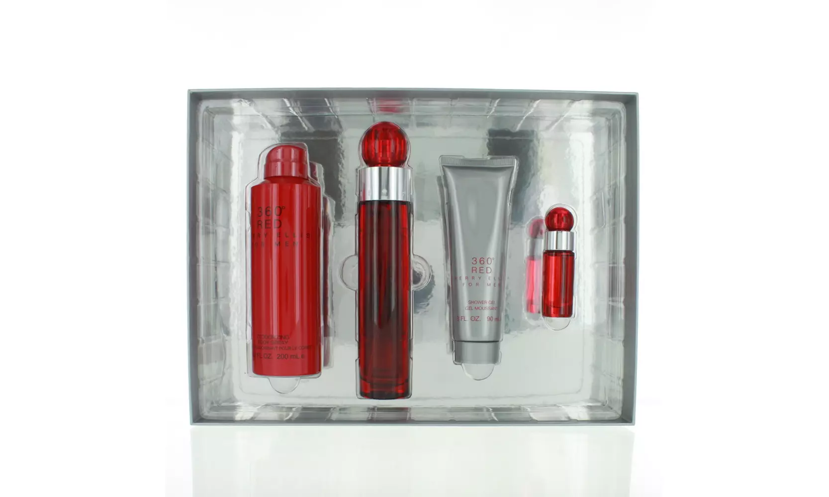 Perry Ellis 360 Red Eau de Toilette Cologne 4-Piece Gift Set for Men - Primary Image