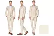 GV Men's Slim Fit Pure Linen 2pc Suits - Second Medium