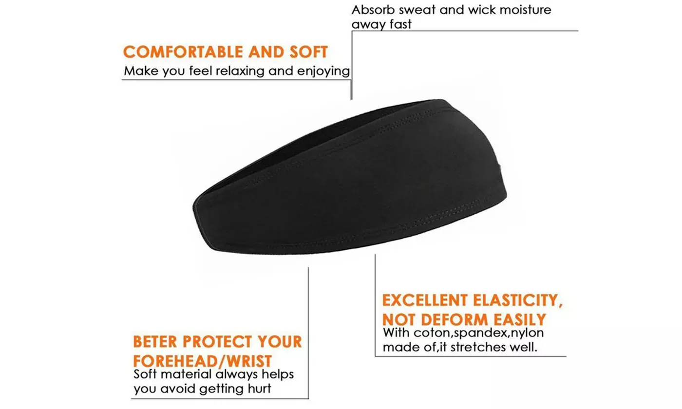 Workout Headbands for Women Men Sport Yoga Moisture Wicking Sweatbands