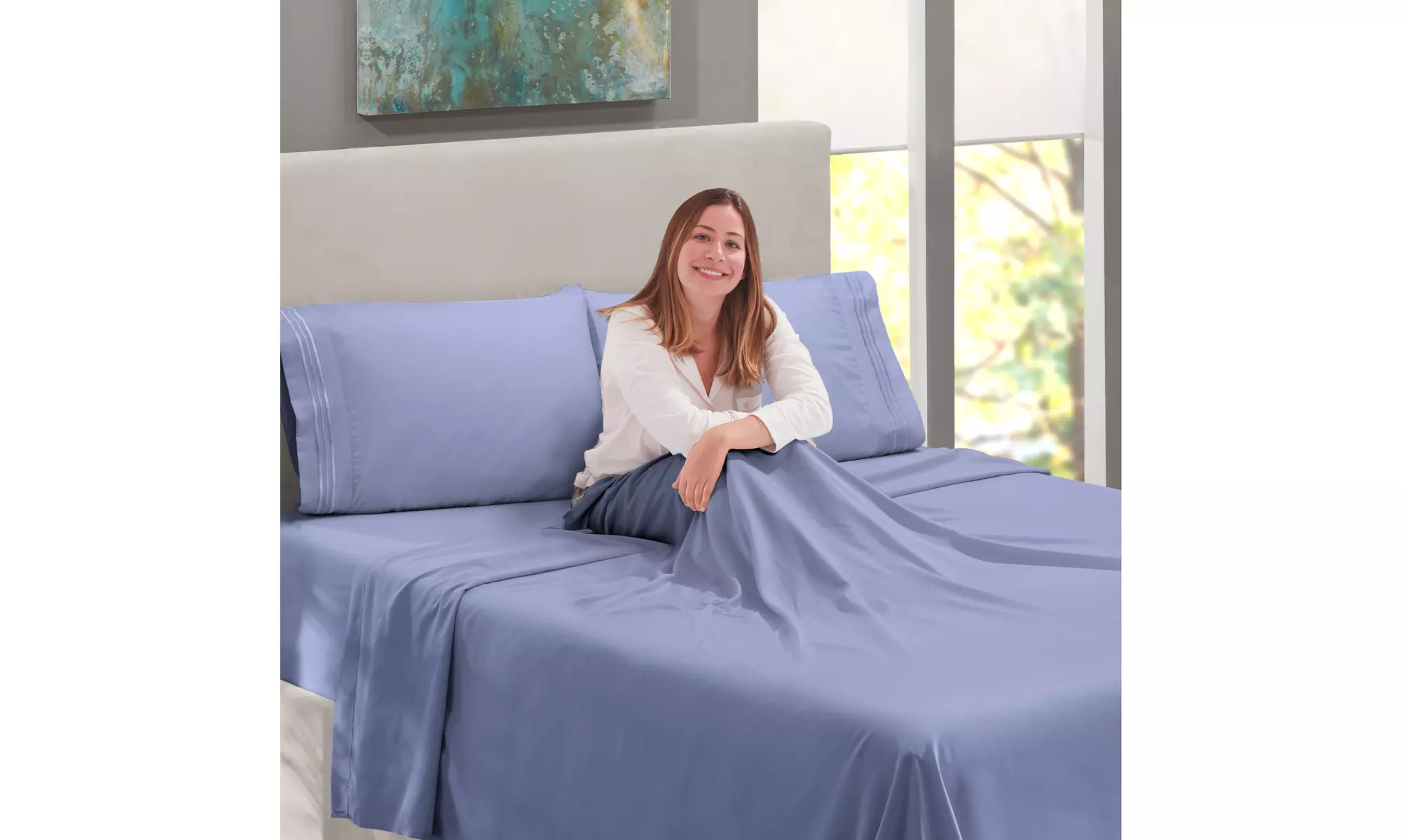 Nestl Premium Deep Pocket Extra Soft 1800 Microfiber Bed Sheet Set
