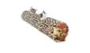 Topeakmart Long Cat Kitten Tunnel Leopard Print Kitten Toys 2 Holes