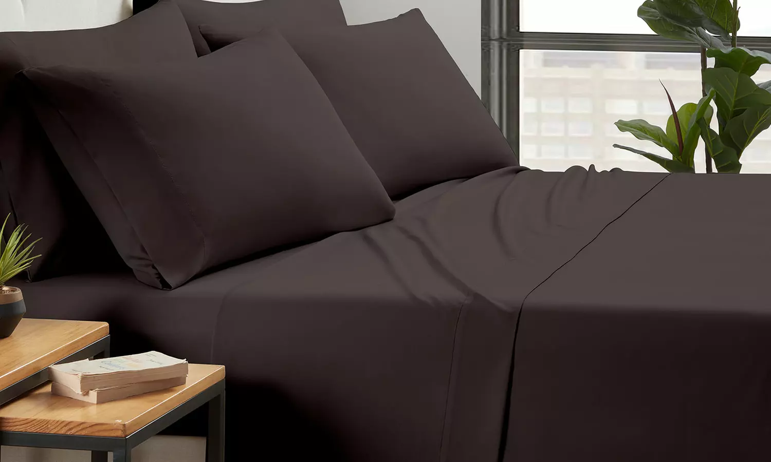 Kathy Ireland Bamboo Cooling 6 Piece Sheet Set with Deep Pockets 