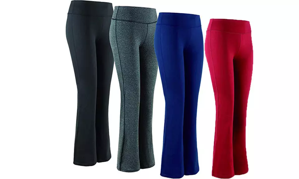 Women Boot Cut Yoga Pants Running Bootleg Legging Yoga Pant Leggings - Primary Image
