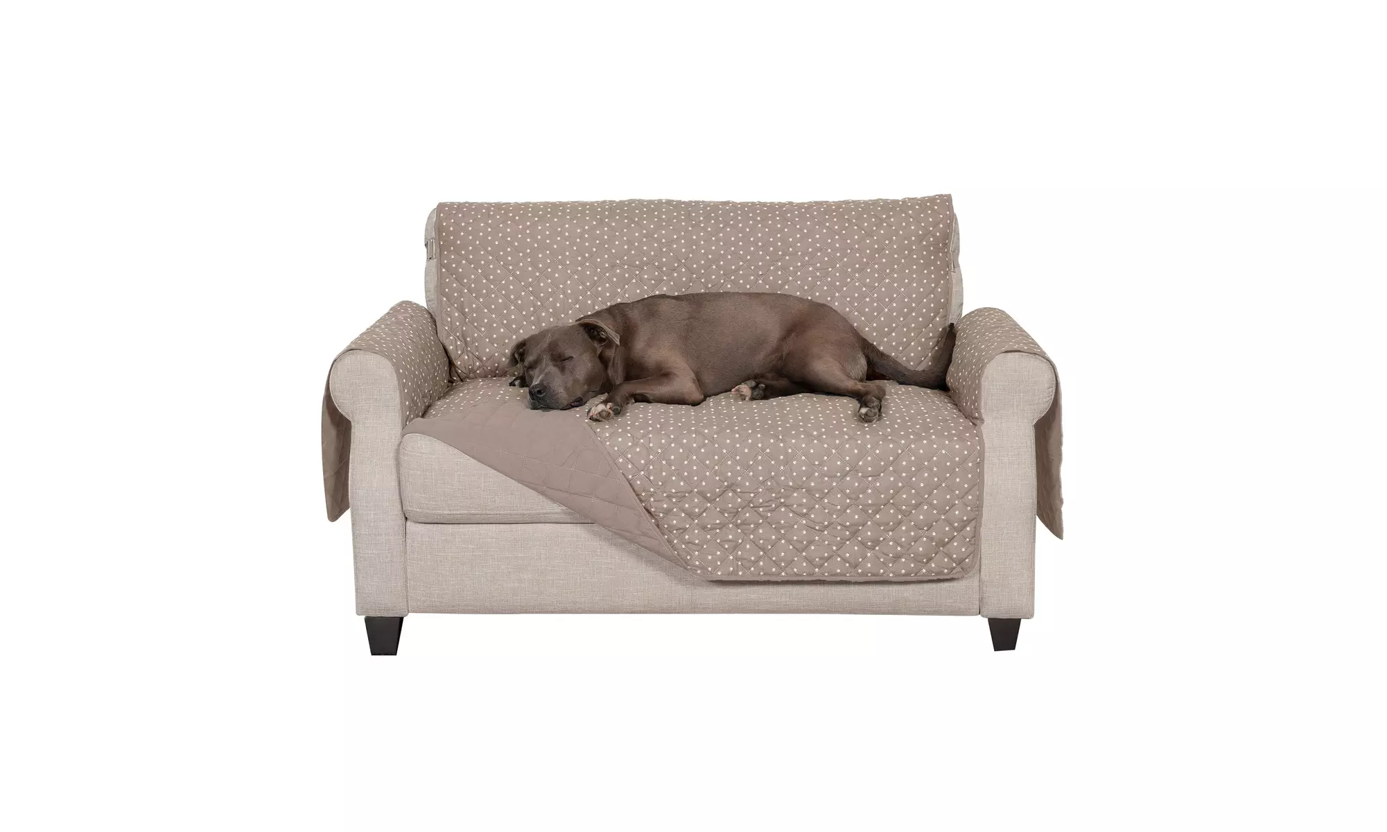 FurHaven Pet Reversible Water-Resistant Furniture Protector for Dogs - Paw Print