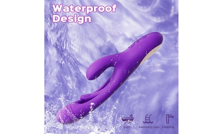 G Spot Rabbit Vibrator With 7 Flapping Modes Purple