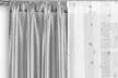 Embroidered Sheer Window Curtain and Panel Pair Set (4-Piece) - Second Medium