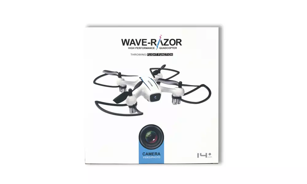 TechComm Wave Razor Quadcopter Drone 1MP HD Camera and Wi-Fi live video - Second Medium