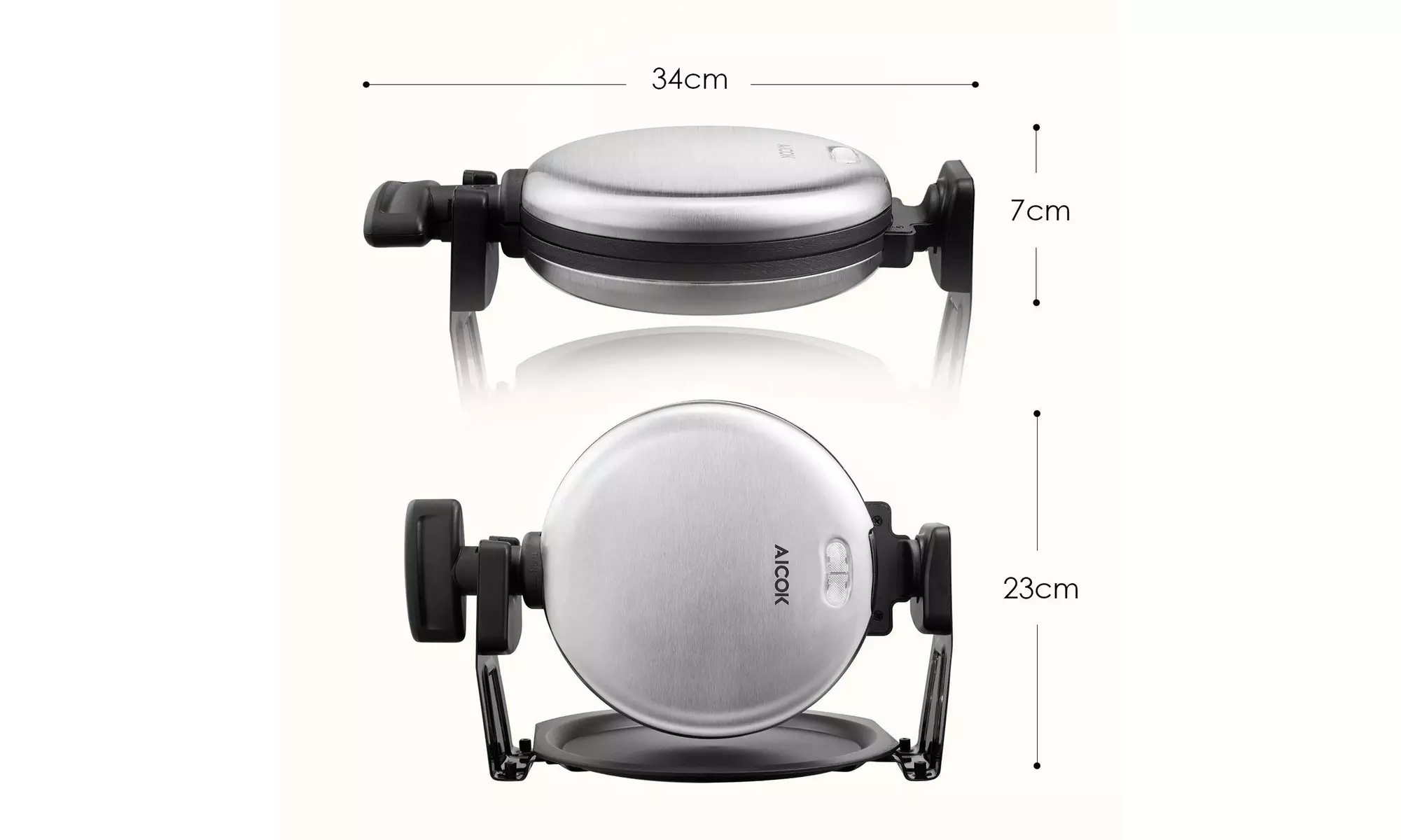 AICOK Belgian Waffle Maker, 180 Degree Rotation - Second Medium