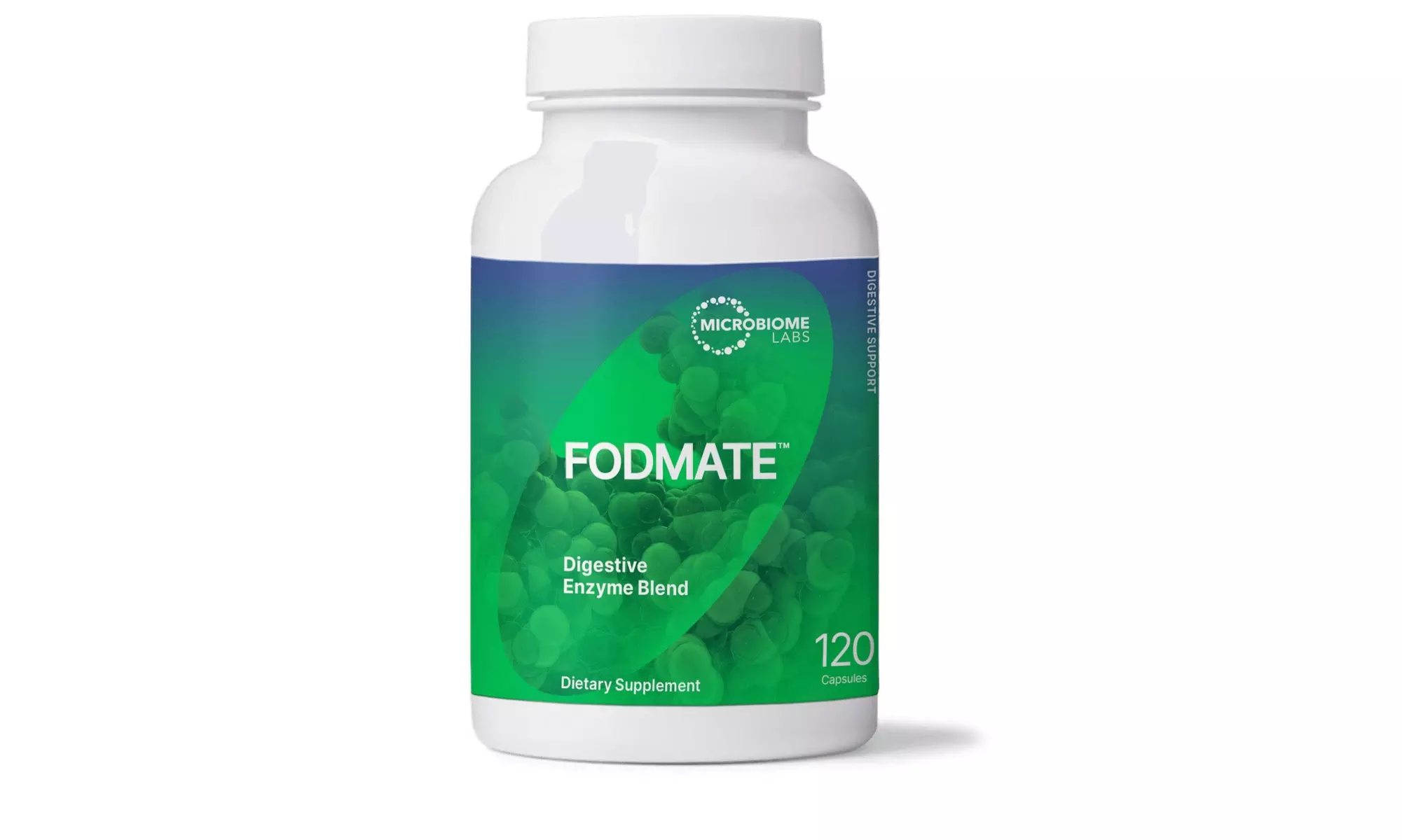Microbiome Fodmate Enzyme with Prebiotic for Digestive Support (120 Capsules) - Primary Image