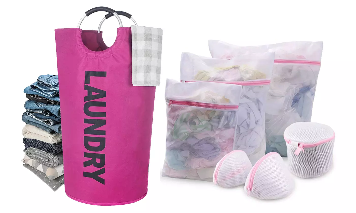90L Large Laundry Basket Mesh Laundry Wash Bags for Socks Underwear Hosiery Bras