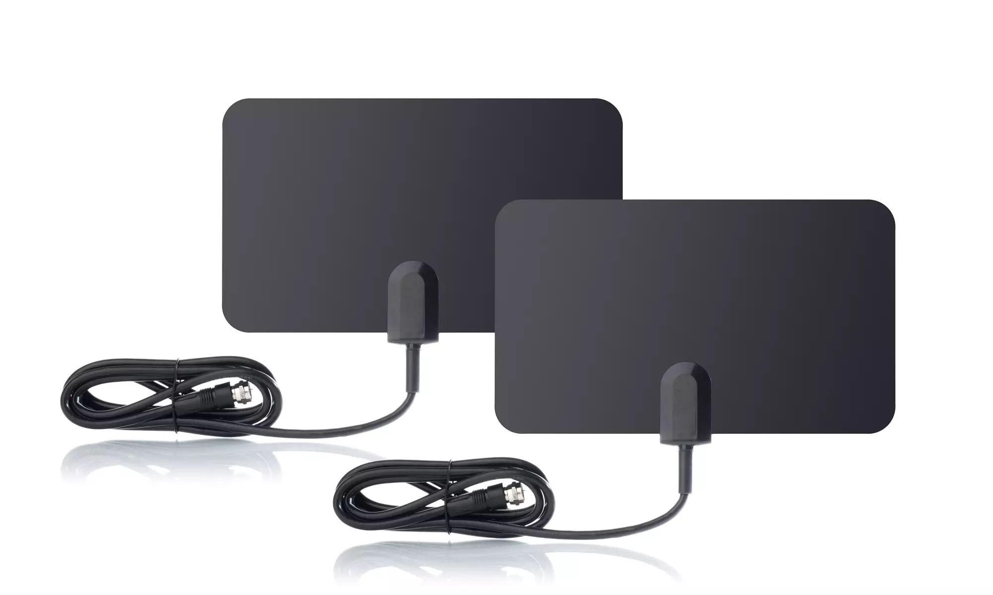 HDTV Slim Antenna For Satellite, Cable Backup & Digital TV Signal, Set of 2 - Second Medium