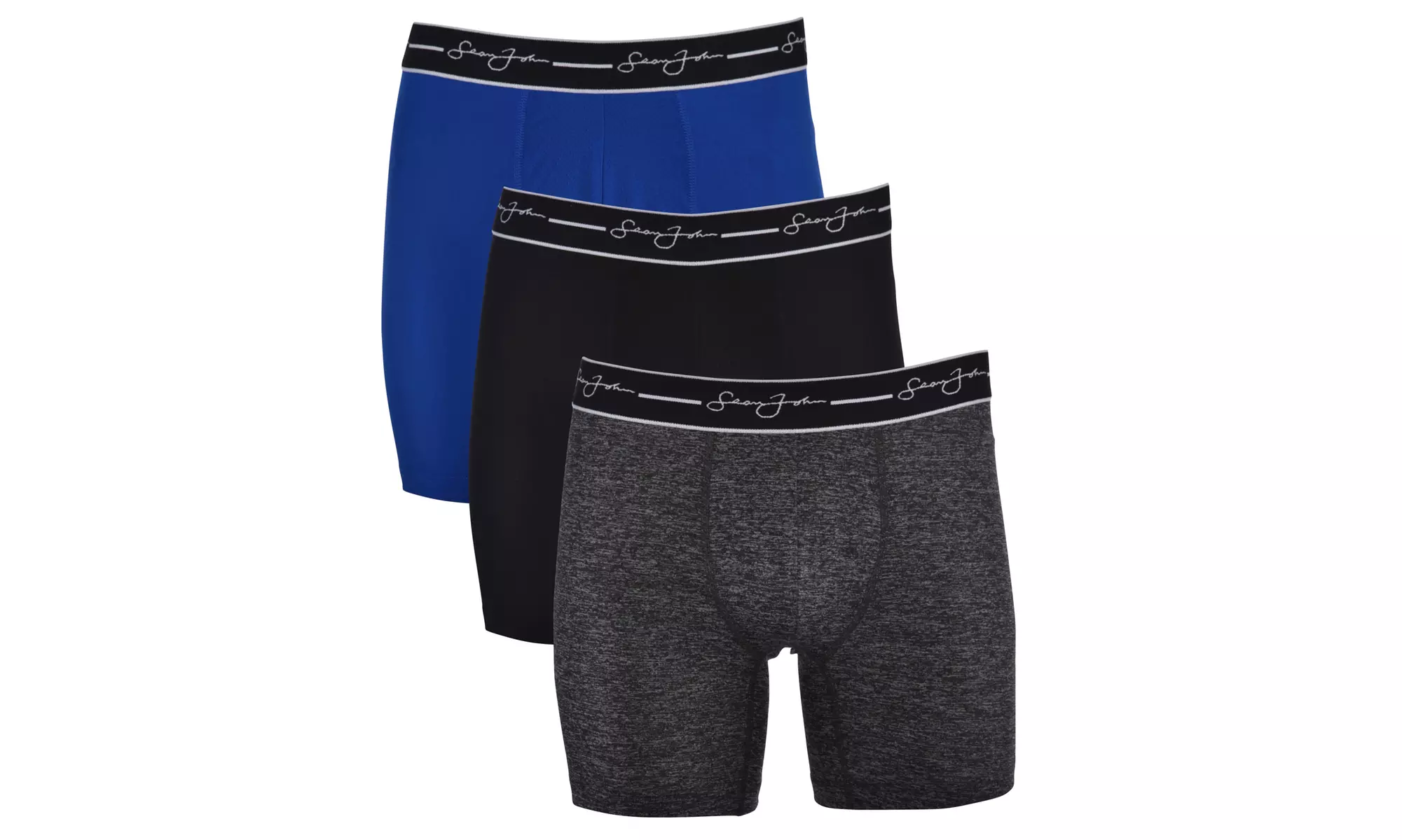Sean John Mens Performance Boxer Briefs - 6 Pack Athletic Fit Tagless  No Fly - Primary Image