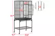 53.7" Mid-Sized Bird Cage w/ Stand for Conures Parakeets Cockatiels - Second Medium